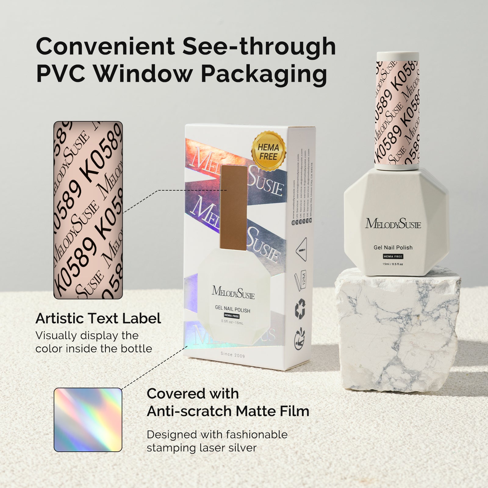 HEMA-Free Gel Nail Polish 0.5 fl oz/15ml - K0589 Thick Beige Nude Pink - 图片6