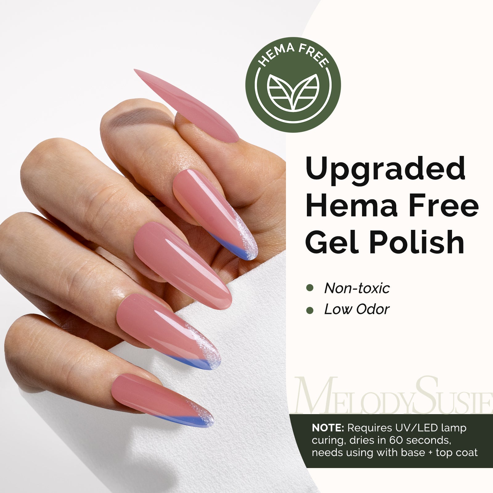 HEMA-Free Gel Nail Polish 0.5 fl oz/15ml - K0597 Thick Deep Nude Pink - 图片2