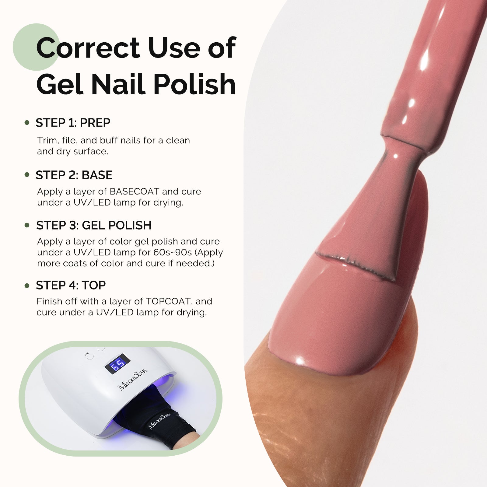 HEMA-Free Gel Nail Polish 0.5 fl oz/15ml - K0597 Thick Deep Nude Pink - 图片5