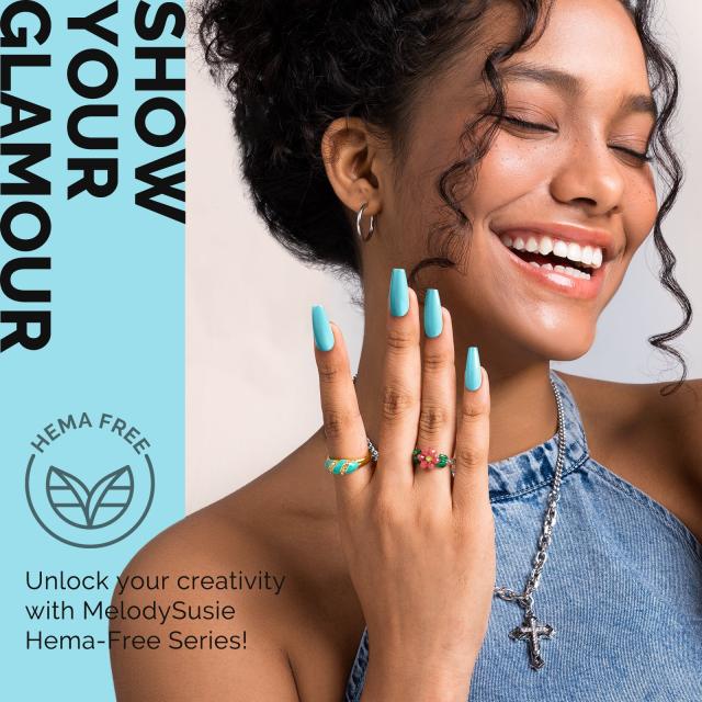 HEMA-Free Gel Nail Polish 0.5 fl oz/15ml - K0726 Thick Cyan Blue