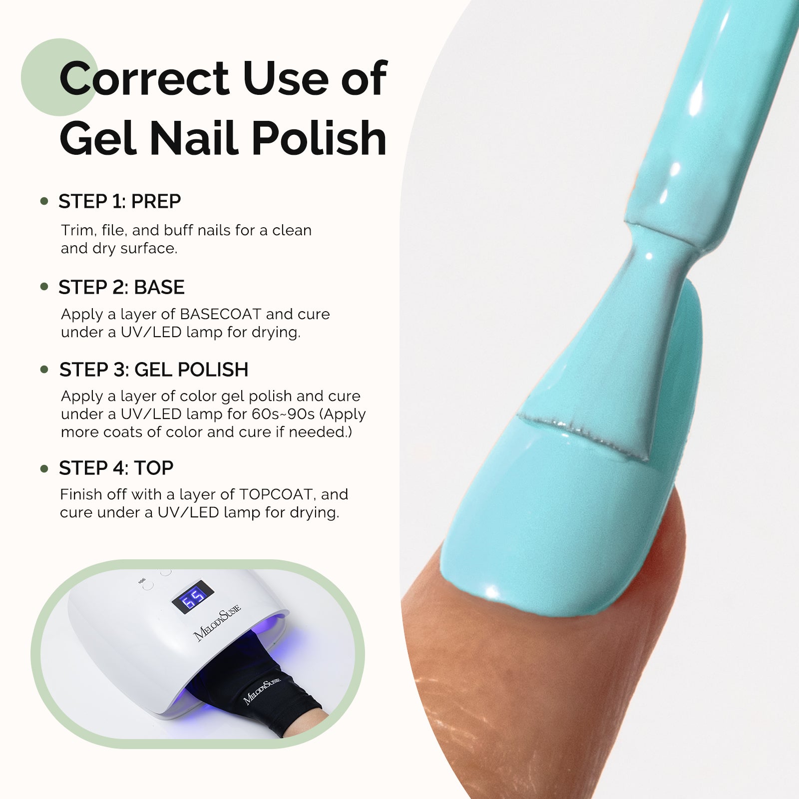 HEMA-Free Gel Nail Polish 0.5 fl oz/15ml - K0726 Thick Cyan Blue - 图片5