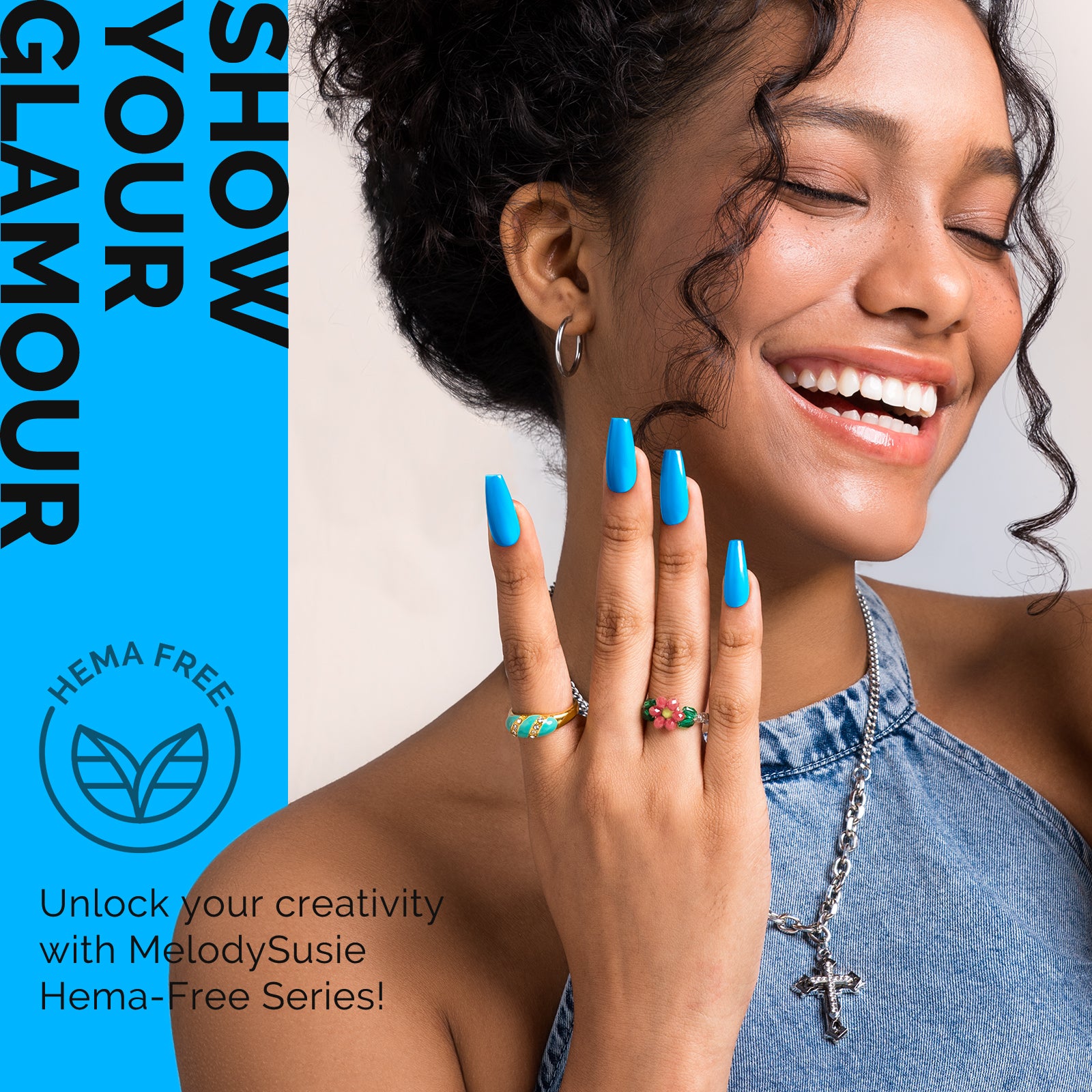 HEMA-Free Gel Nail Polish 0.5 fl oz/15ml - K0730 Thick Sky Blue - 图片4