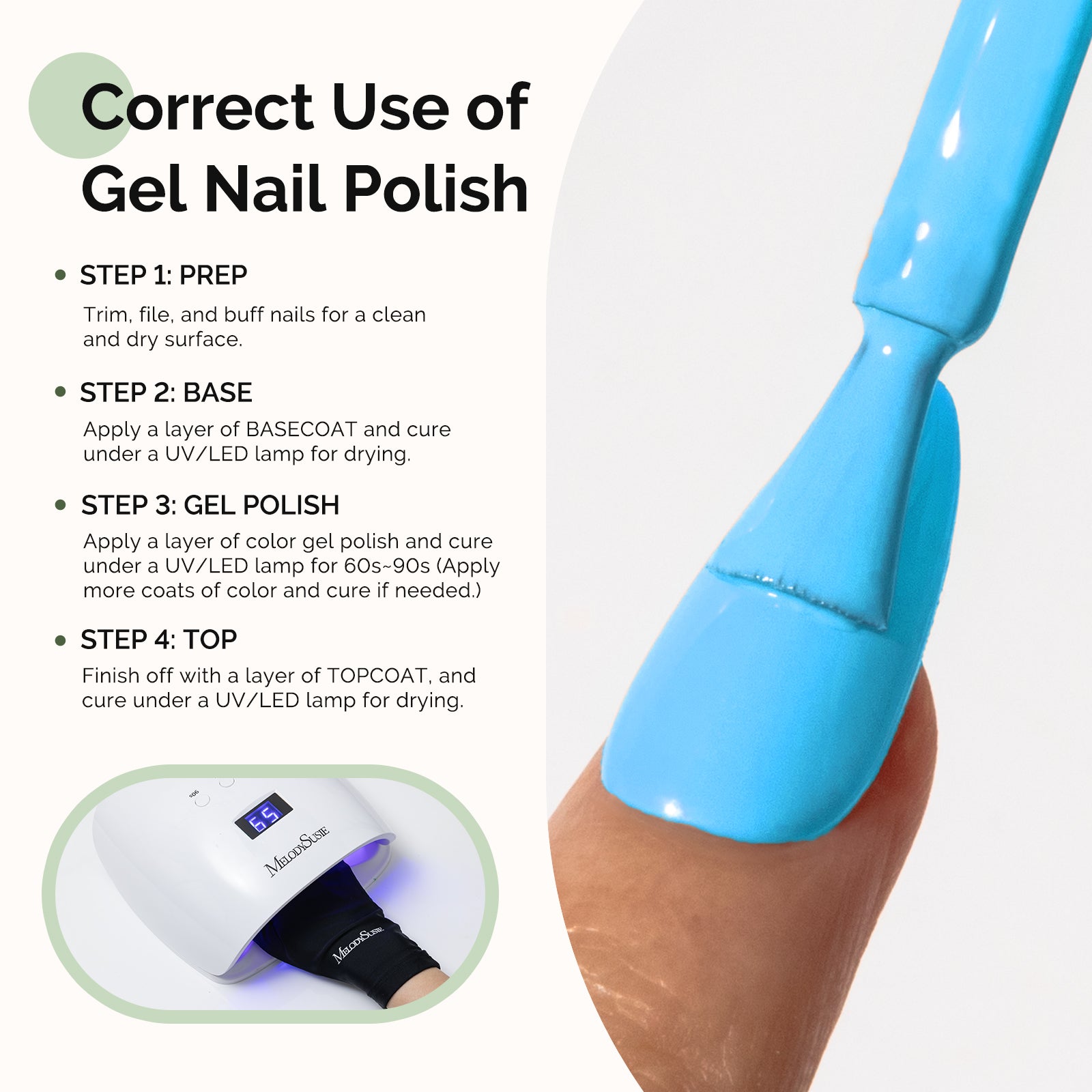 HEMA-Free Gel Nail Polish 0.5 fl oz/15ml - K0730 Thick Sky Blue - 图片5