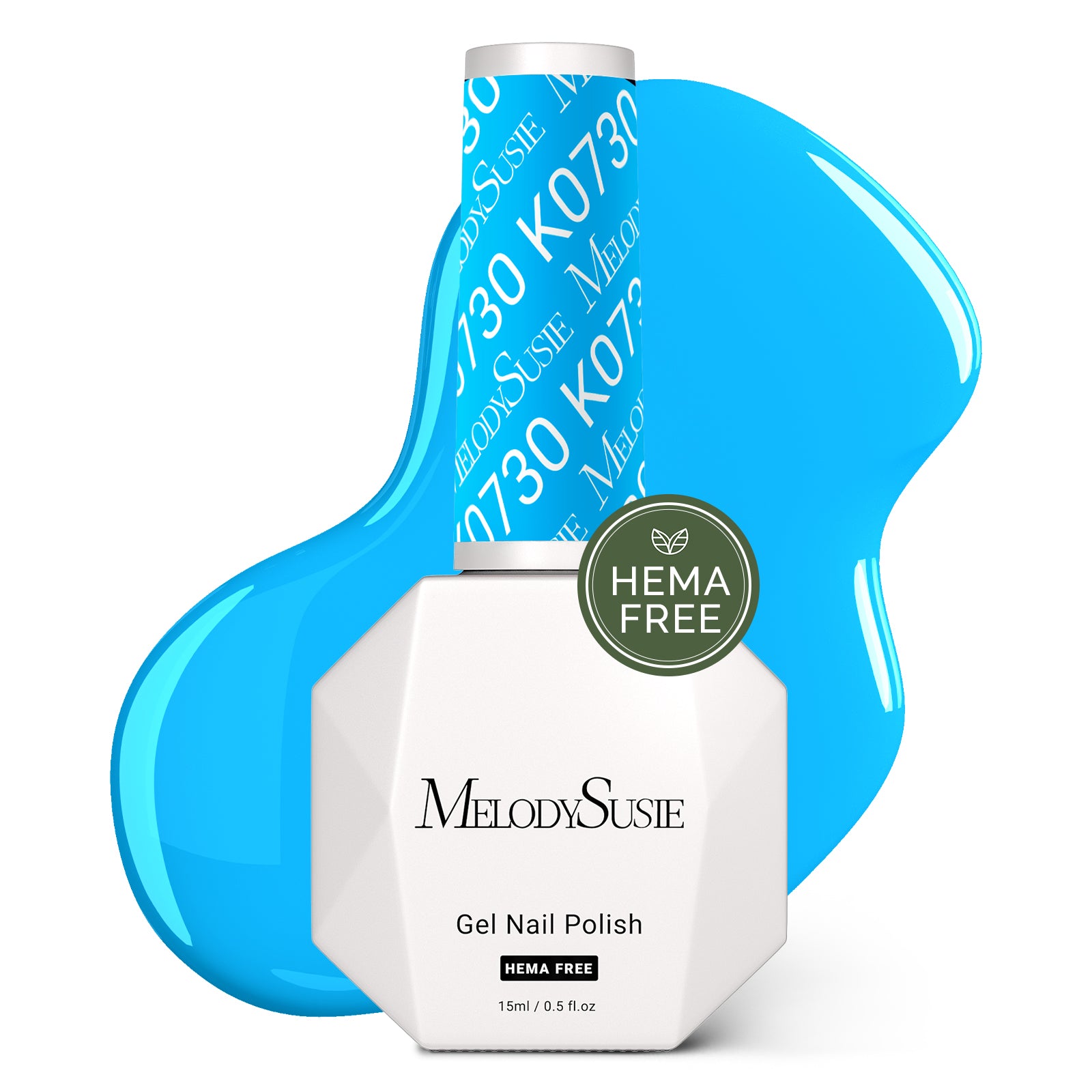 HEMA-Free Gel Nail Polish 0.5 fl oz/15ml - K0730 Thick Sky Blue