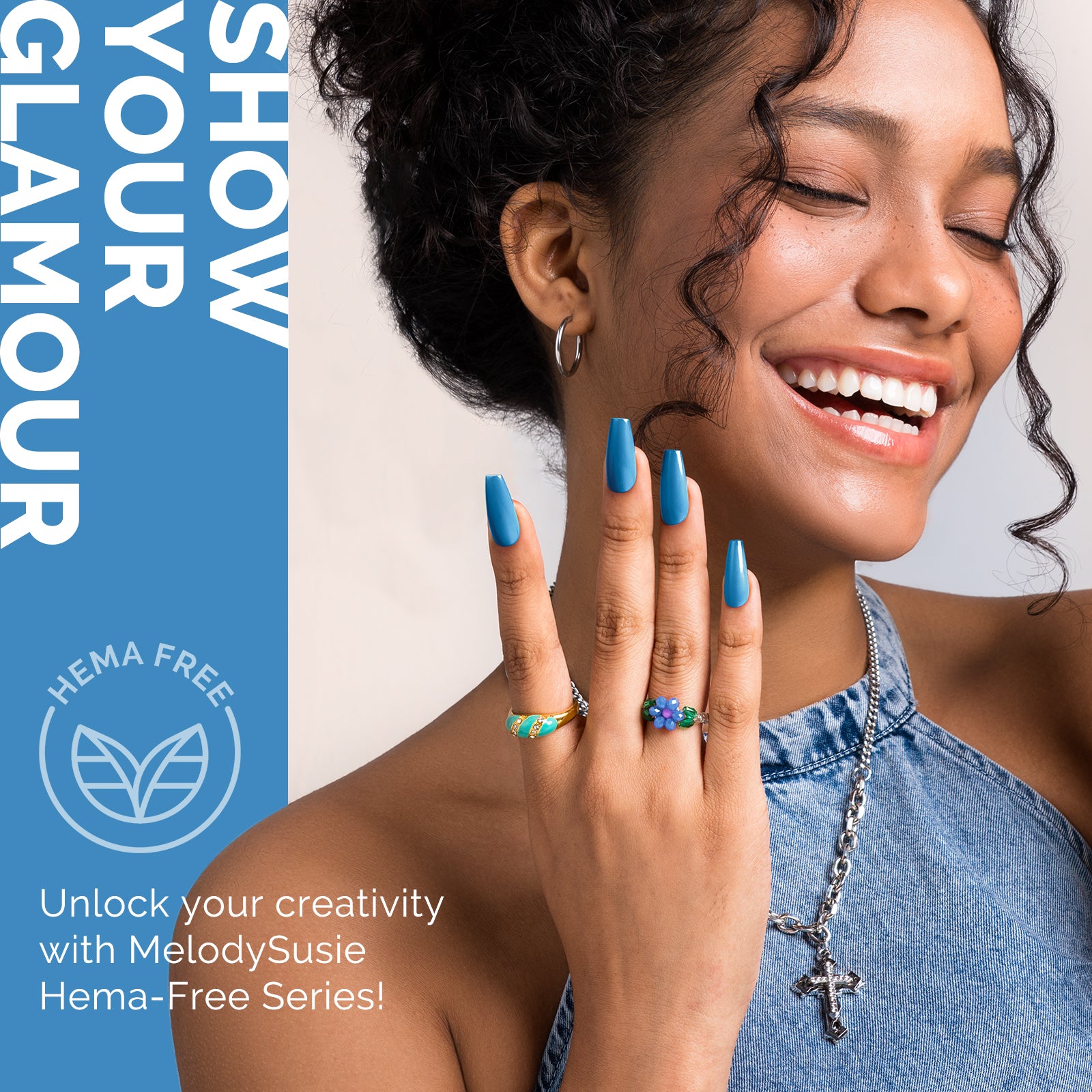 HEMA-Free Gel Nail Polish 0.5 fl oz/15ml - K0738 Thick Steel Blue - 图片4