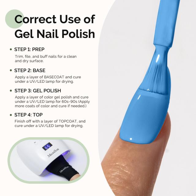 HEMA-Free Gel Nail Polish 0.5 fl oz/15ml - K0738 Thick Steel Blue