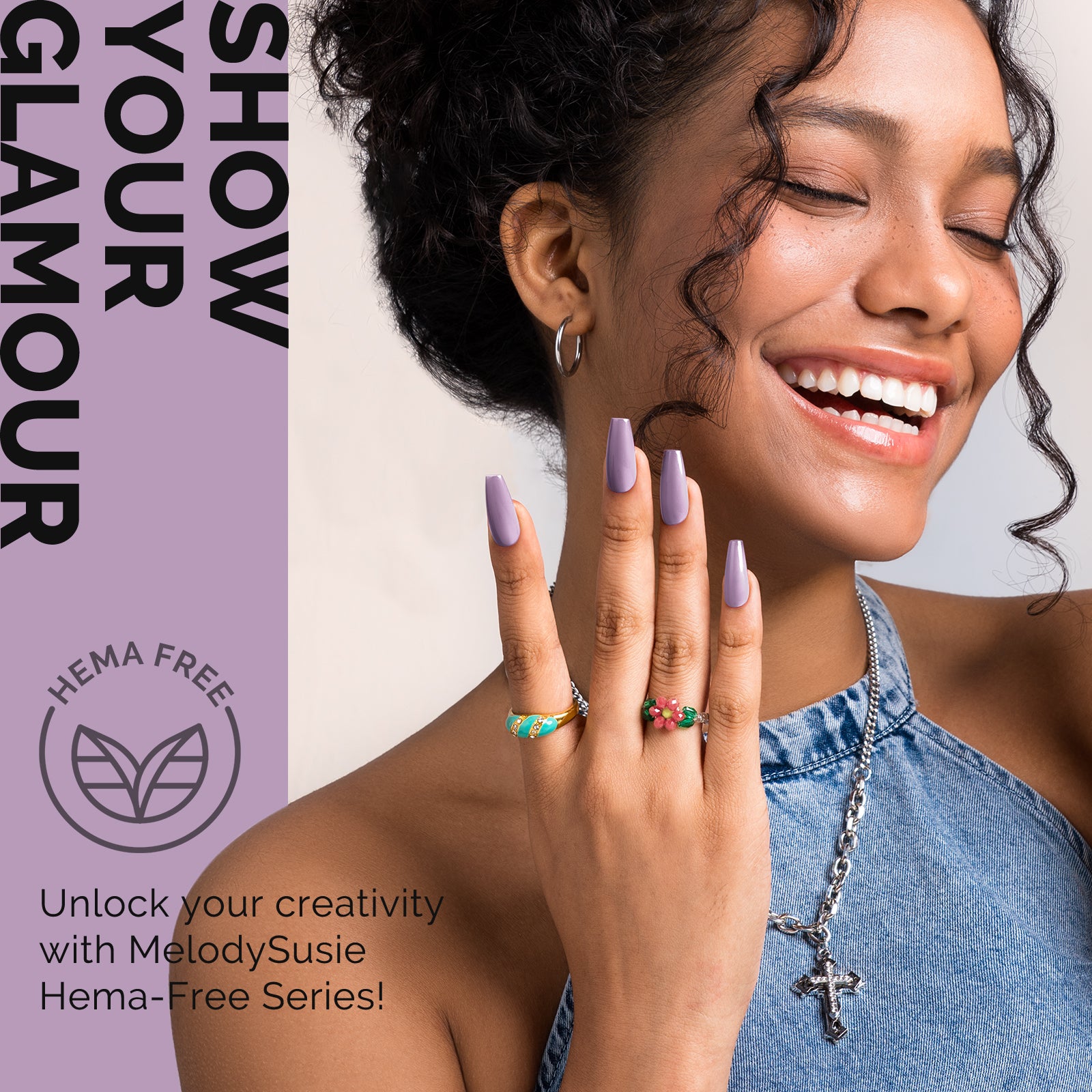 HEMA-Free Gel Nail Polish 0.5 fl oz/15ml - K0786 Thick Lavender Purple - 图片4