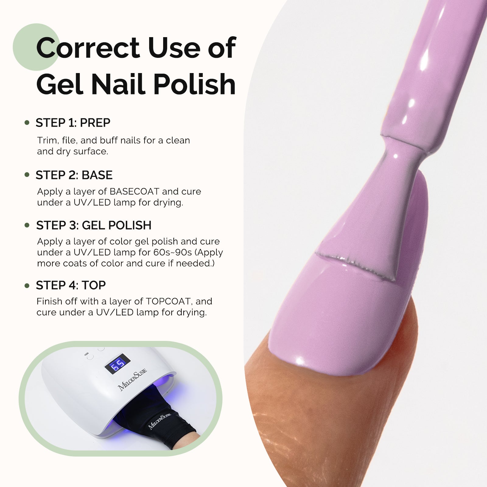 HEMA-Free Gel Nail Polish 0.5 fl oz/15ml - K0786 Thick Lavender Purple - 图片5