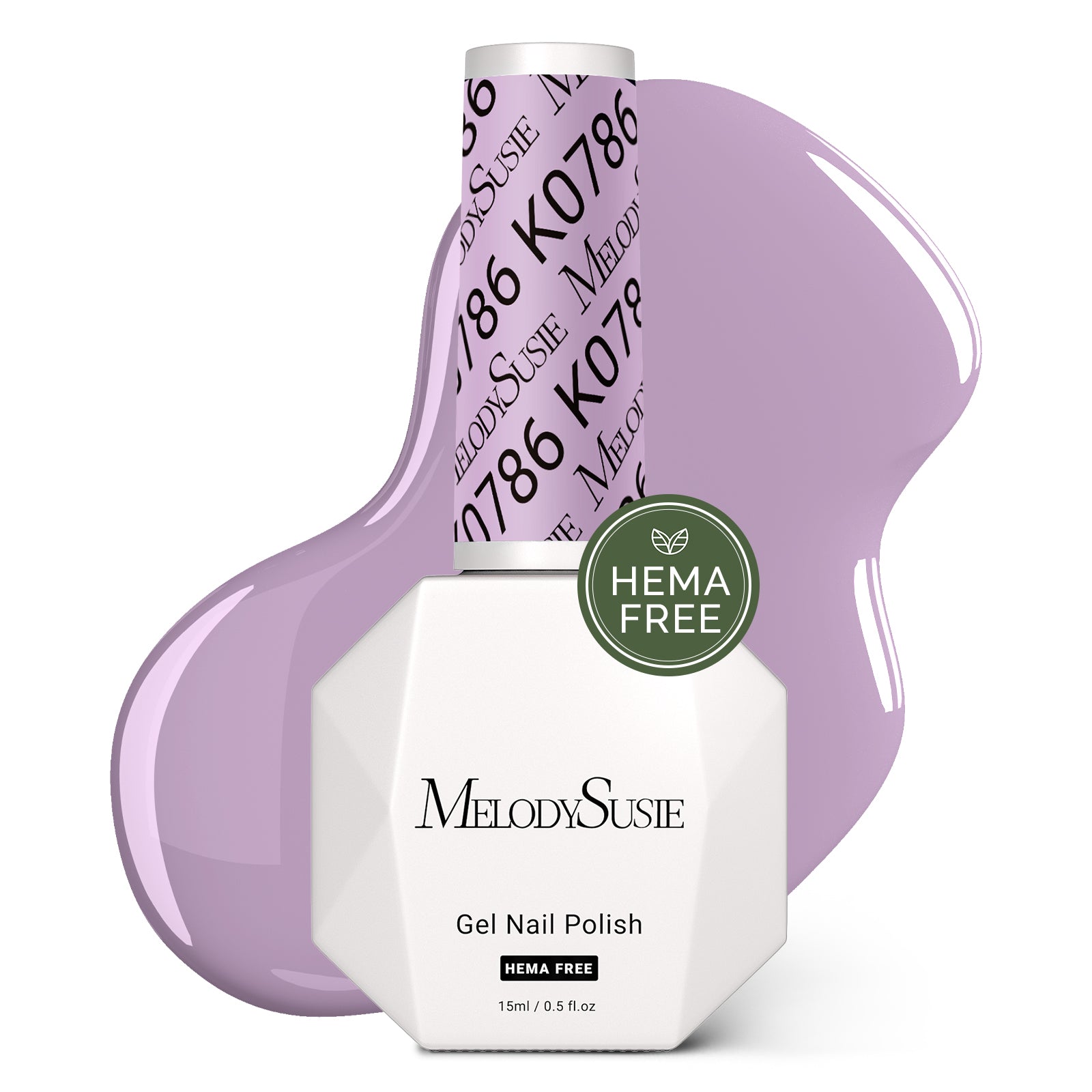 HEMA-Free Gel Nail Polish 0.5 fl oz/15ml - K0786 Thick Lavender Purple