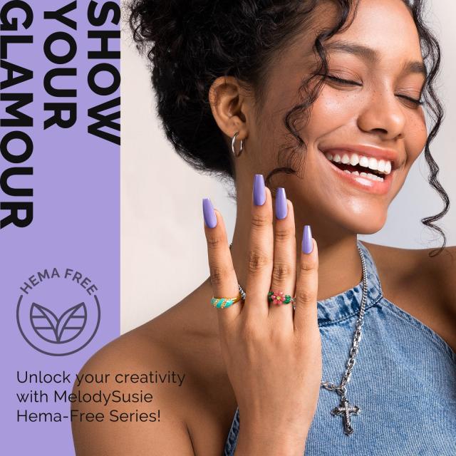 HEMA-Free Gel Nail Polish 0.5 fl oz/15ml - K0802 Thick Light Purple