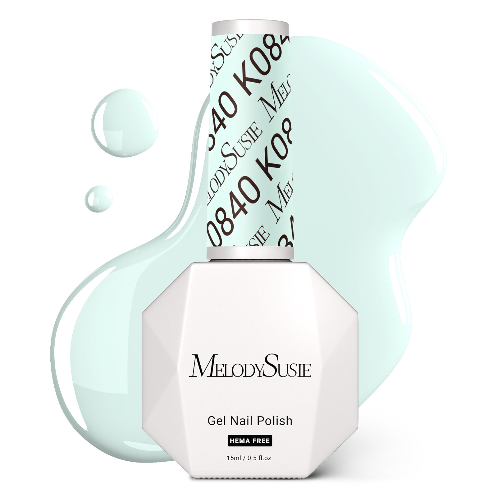 HEMA-Free Gel Nail Polish 0.5 fl oz/15ml - K0840 Thick Light Mint Green