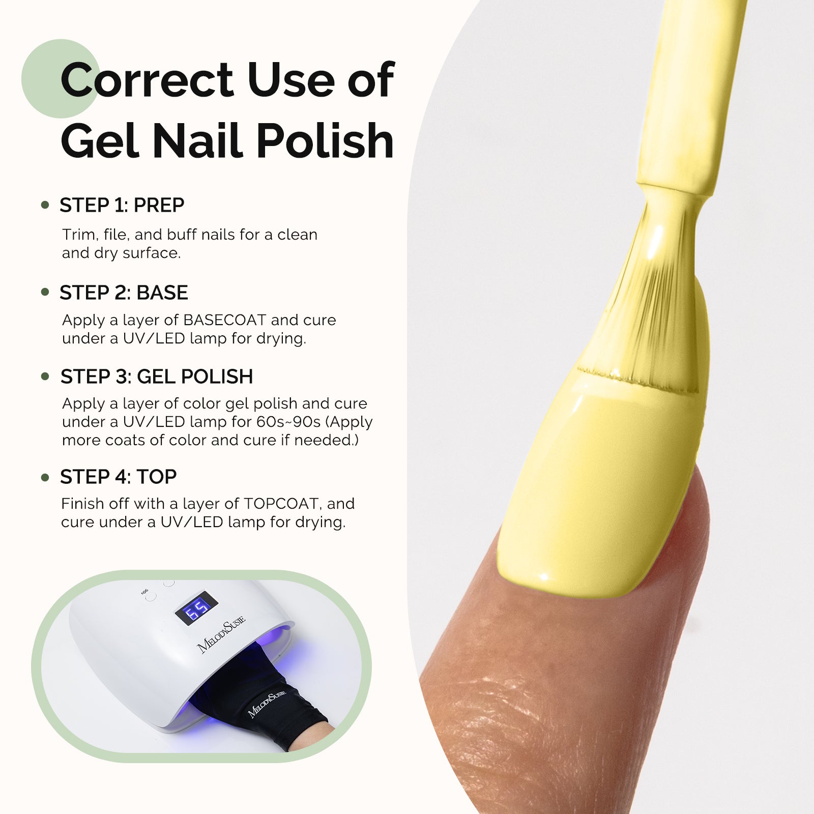 HEMA-Free Gel Nail Polish 0.5 fl oz/15ml - K0970 Thick Light Yellow - 图片5