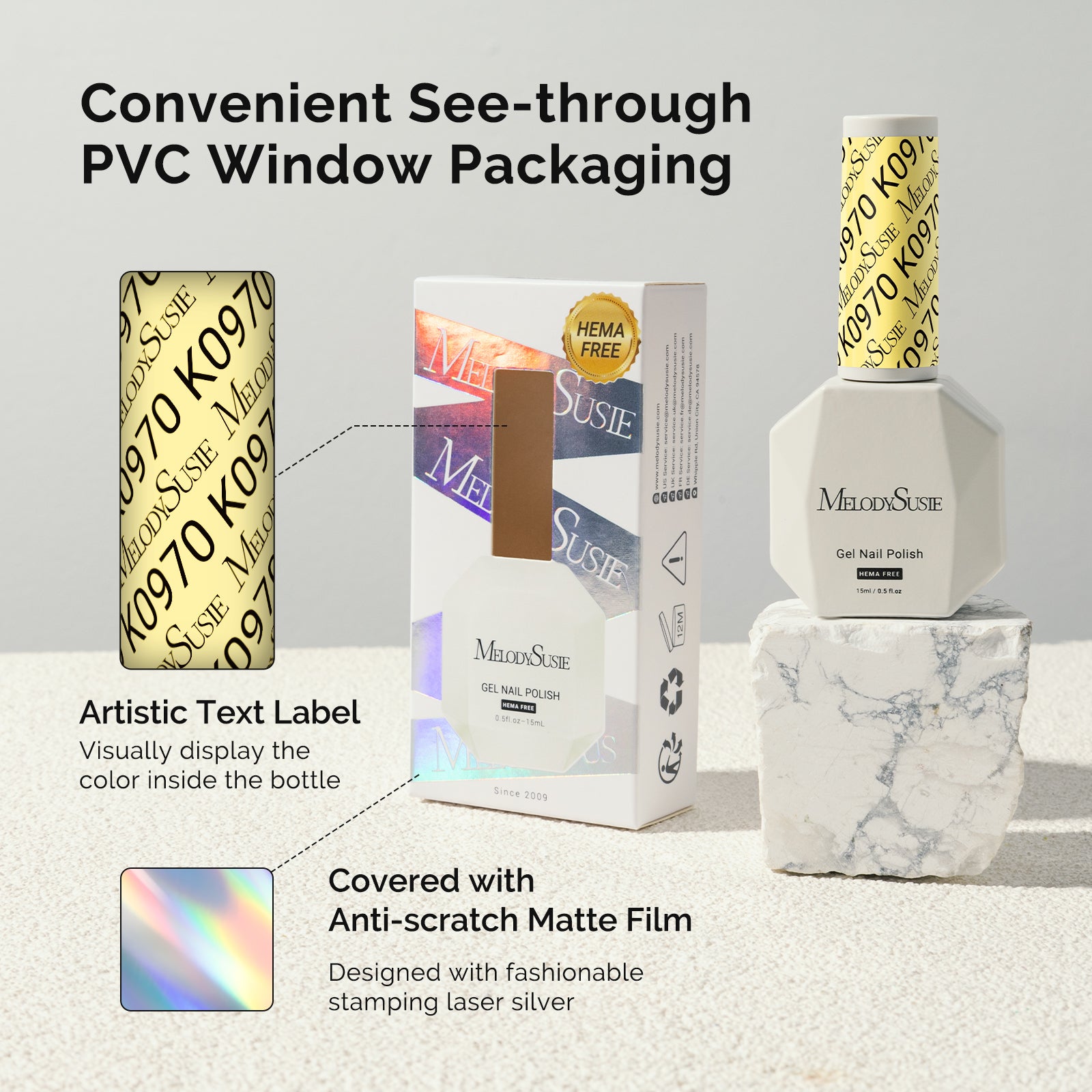 HEMA-Free Gel Nail Polish 0.5 fl oz/15ml - K0970 Thick Light Yellow - 图片6