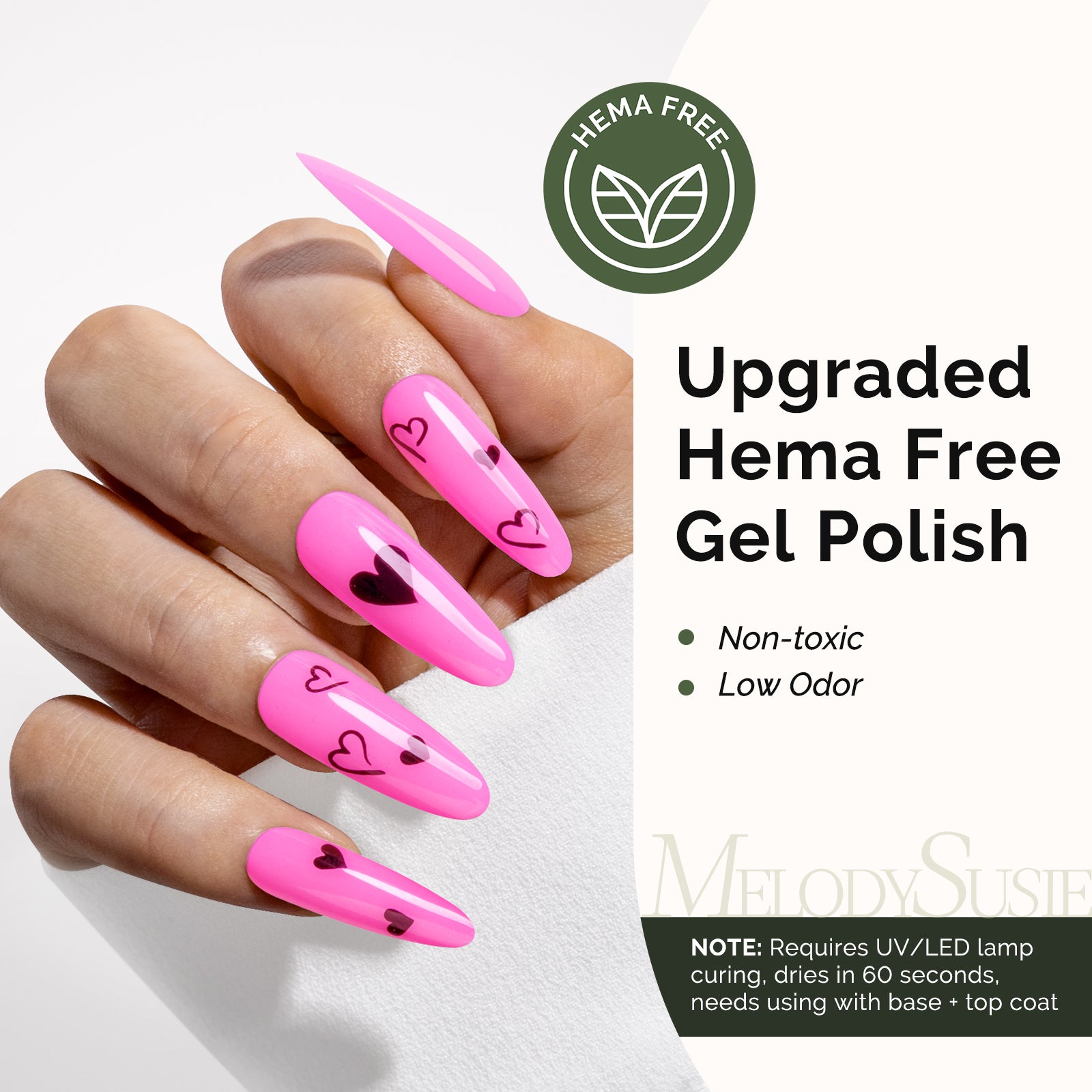 HEMA-Free Gel Nail Polish 0.5 fl oz/15ml - K1094 Thick Pinkish Purple - 图片2