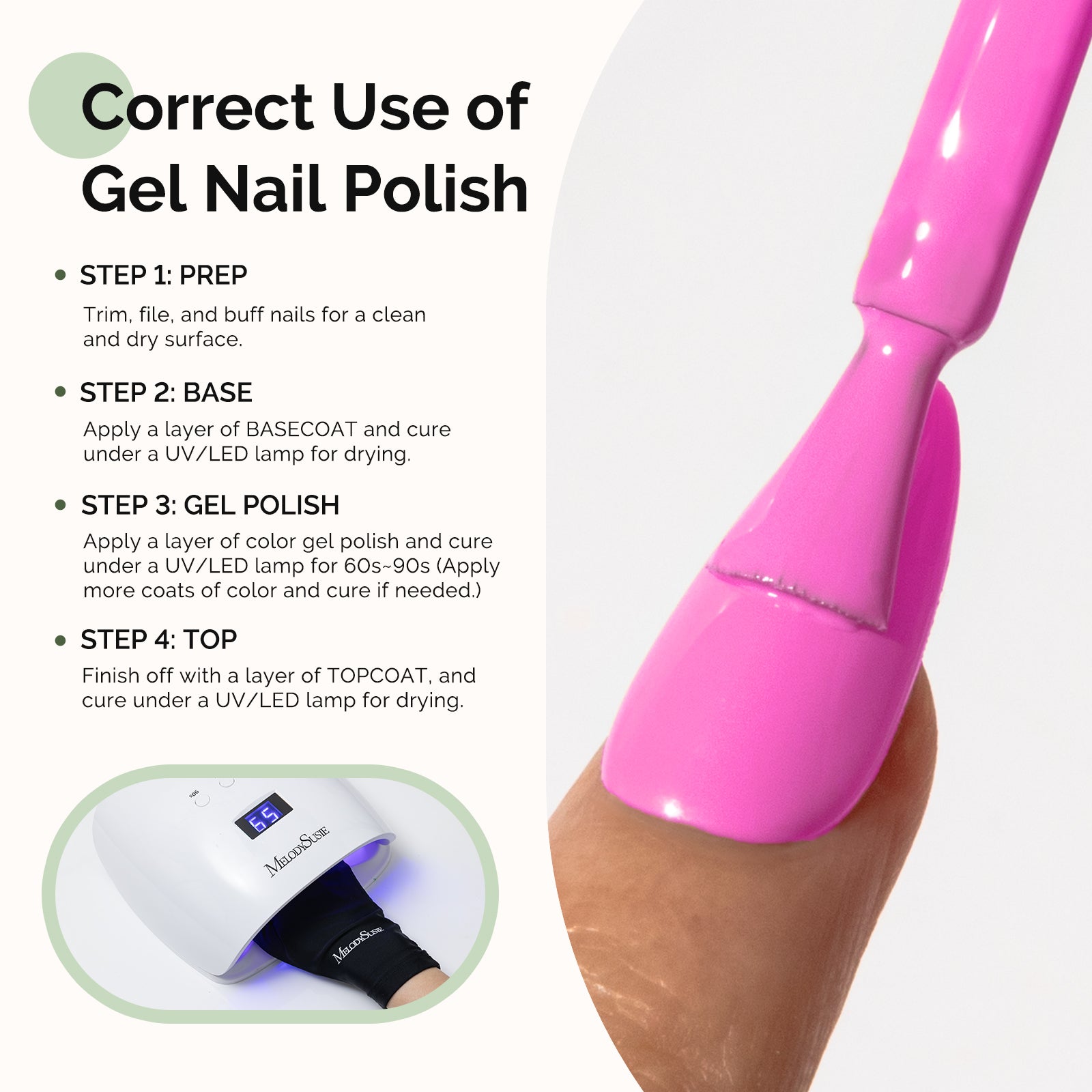 HEMA-Free Gel Nail Polish 0.5 fl oz/15ml - K1094 Thick Pinkish Purple - 图片5