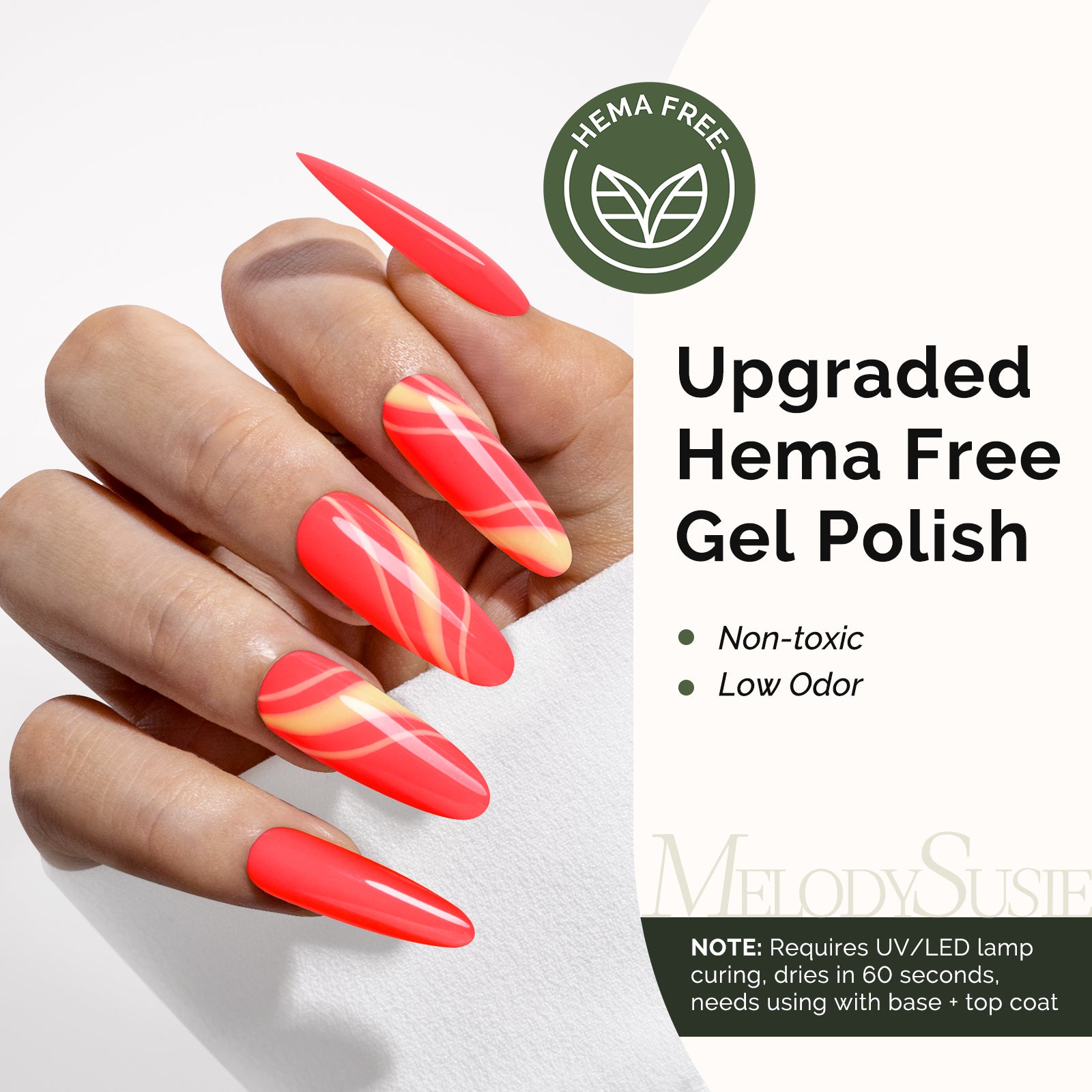 HEMA-Free Gel Nail Polish 0.5 fl oz/15ml - K1149 Thick Coral Pink - 图片2