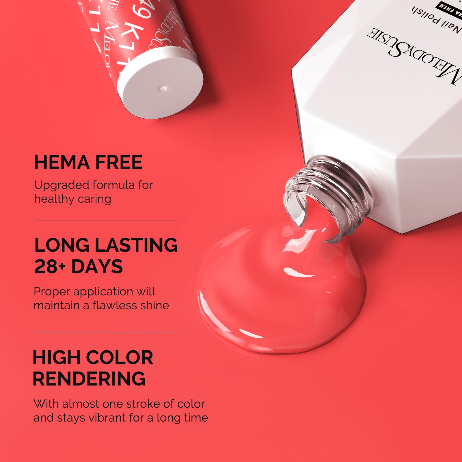HEMA-Free Gel Nail Polish 0.5 fl oz/15ml - K1149 Thick Coral Pink - 图片3