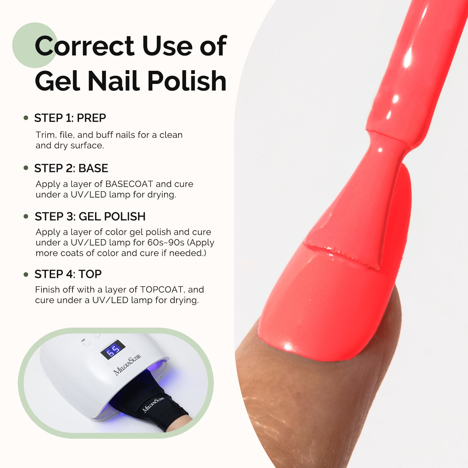 HEMA-Free Gel Nail Polish 0.5 fl oz/15ml - K1149 Thick Coral Pink - 图片5