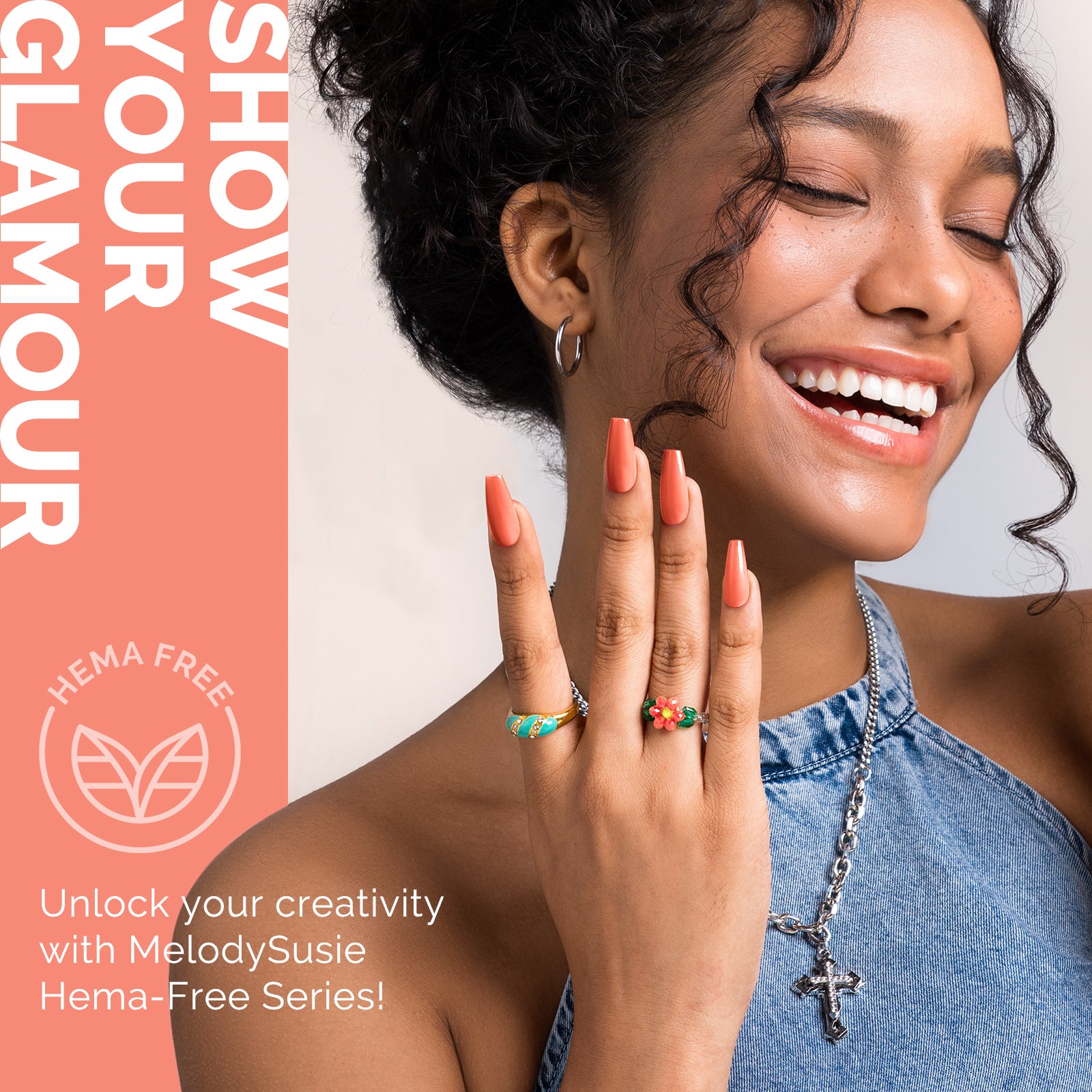 HEMA-Free Gel Nail Polish 0.5 fl oz/15ml - K1152 Thick Coral Orange - 图片4