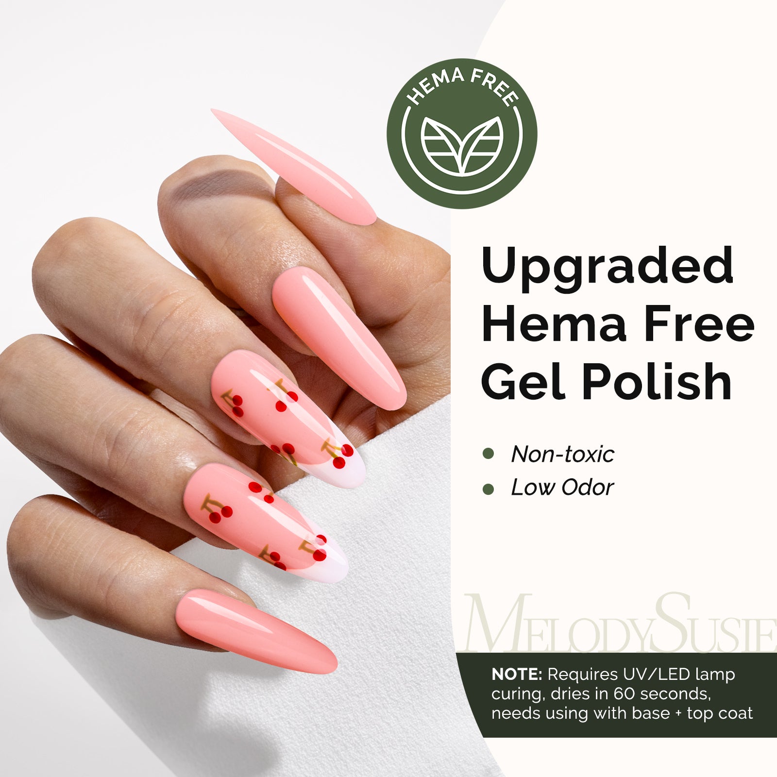 HEMA-Free Gel Nail Polish 0.5 fl oz/15ml - K1161 Thick Bright Nude Pink - 图片2