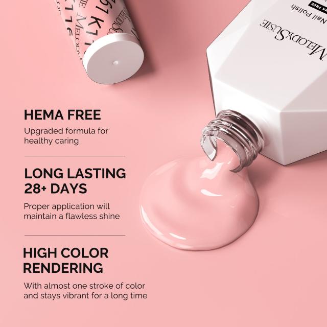 HEMA-Free Gel Nail Polish 0.5 fl oz/15ml - K1161 Thick Bright Nude Pink