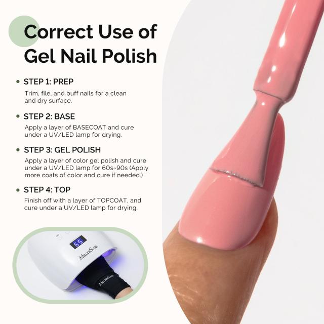 HEMA-Free Gel Nail Polish 0.5 fl oz/15ml - K1161 Thick Bright Nude Pink