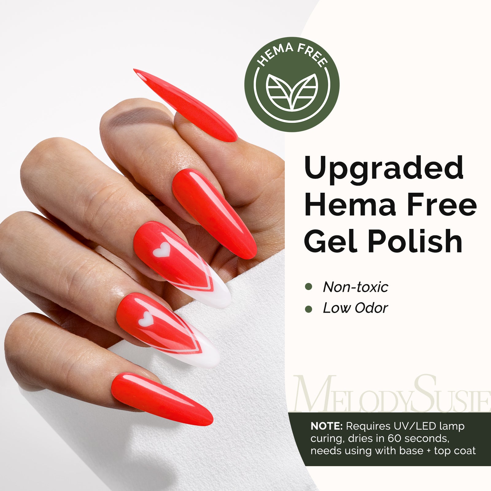 HEMA-Free Gel Nail Polish 0.5 fl oz/15ml - K1176 Thick Light Coral - 图片2