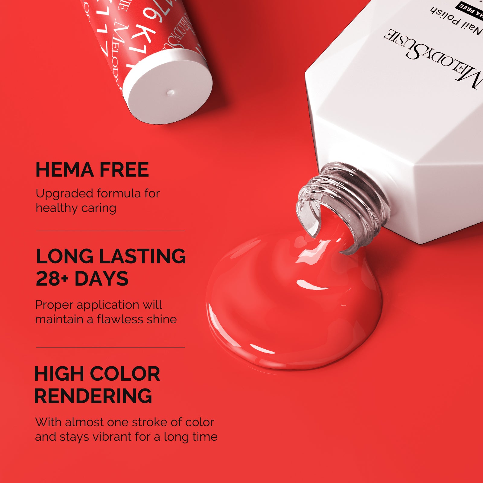 HEMA-Free Gel Nail Polish 0.5 fl oz/15ml - K1176 Thick Light Coral - 图片3