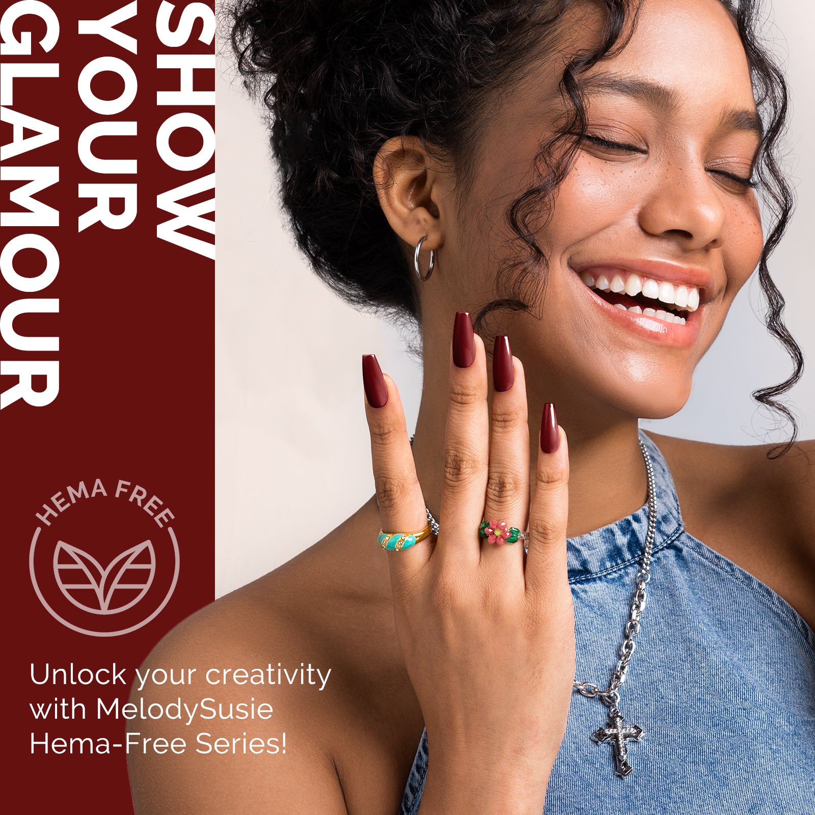 HEMA-Free Gel Nail Polish 0.5 fl oz/15ml - K1309 Thick Crimson Red - 图片4