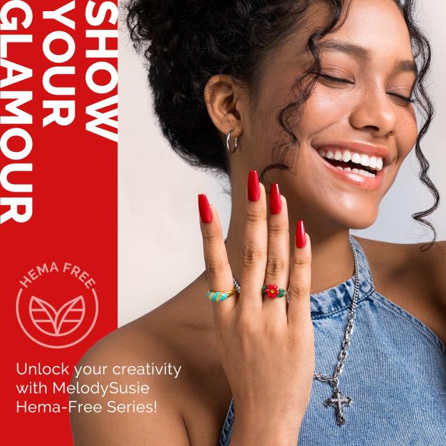 HEMA-Free Gel Nail Polish 0.5 fl oz/15ml - K1371 Thick Orange Red