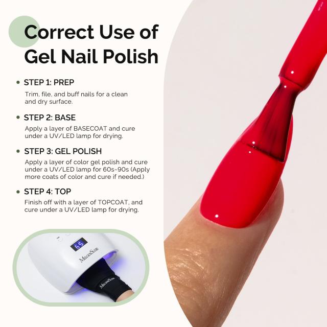 HEMA-Free Gel Nail Polish 0.5 fl oz/15ml - K1371 Thick Orange Red