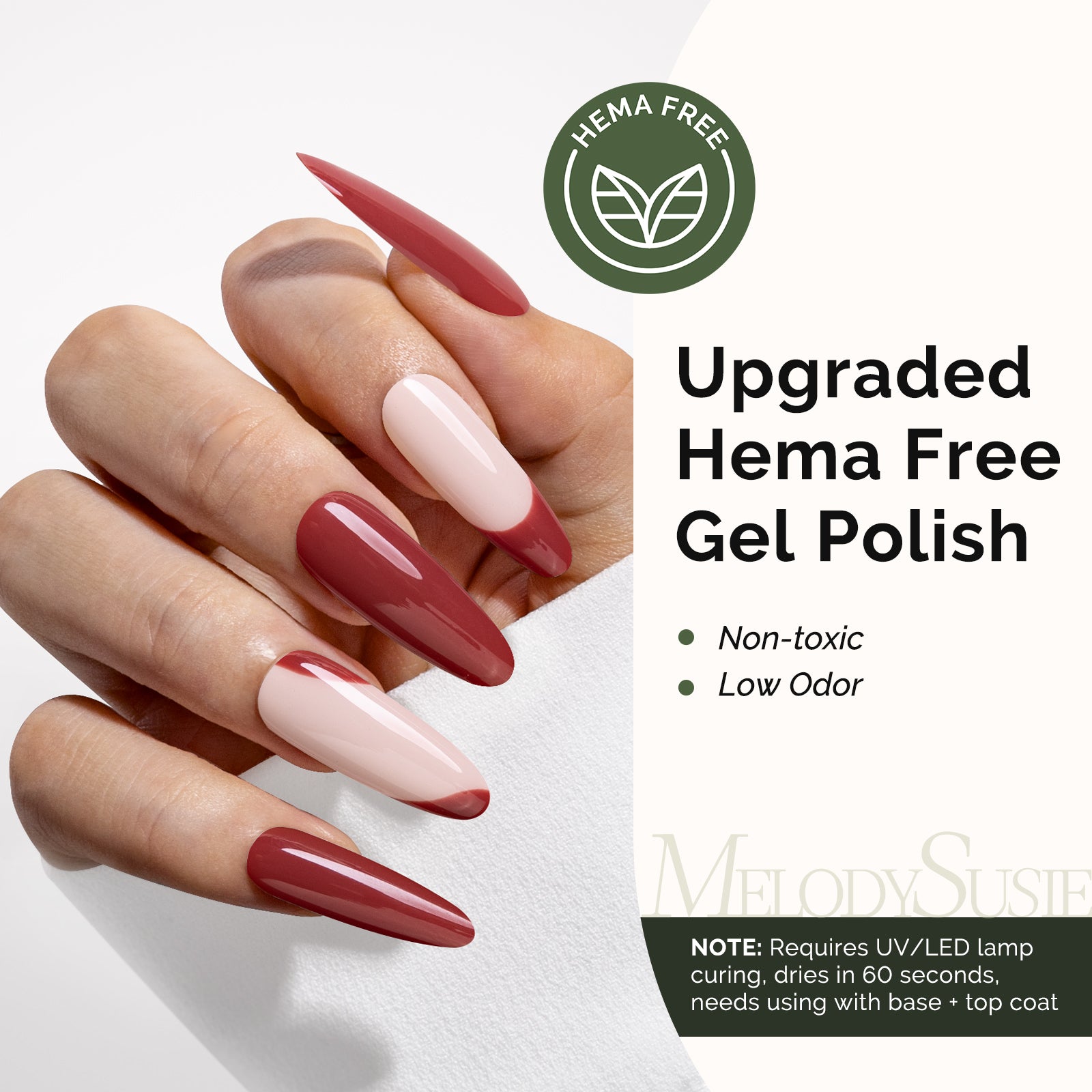 HEMA-Free Gel Nail Polish 0.5 fl oz/15ml - K1464 Thick Rosy Brown - 图片2