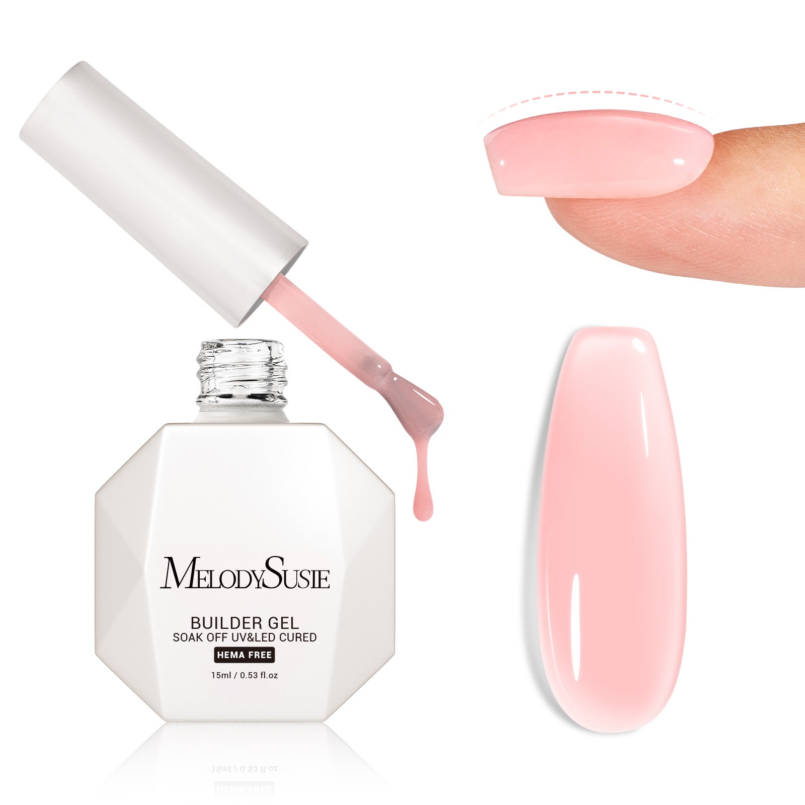 HEMA-Free & TPO-Free Builder Nail Gel 15ml - 图片2