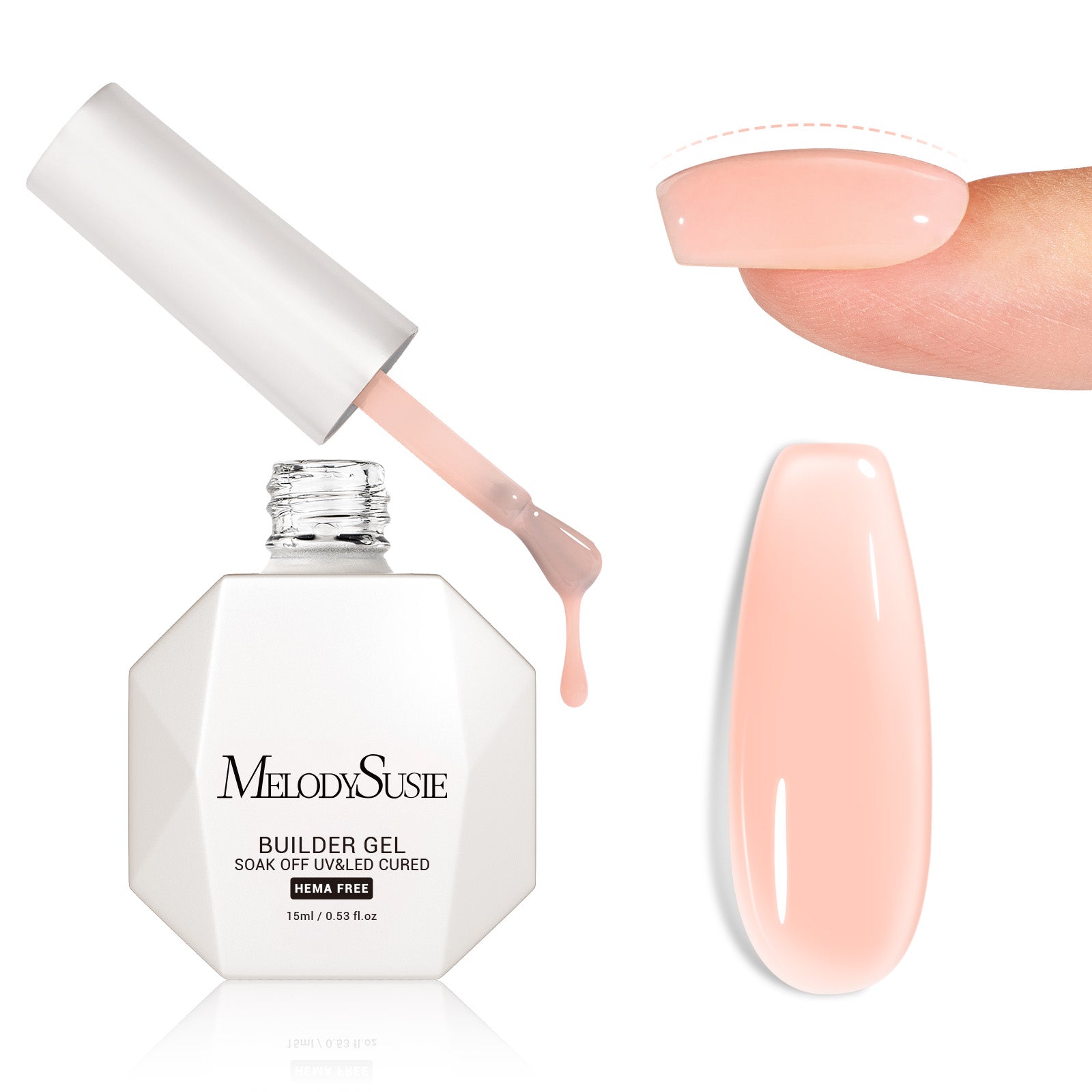 HEMA-Free & TPO-Free Builder Nail Gel 15ml - 图片3