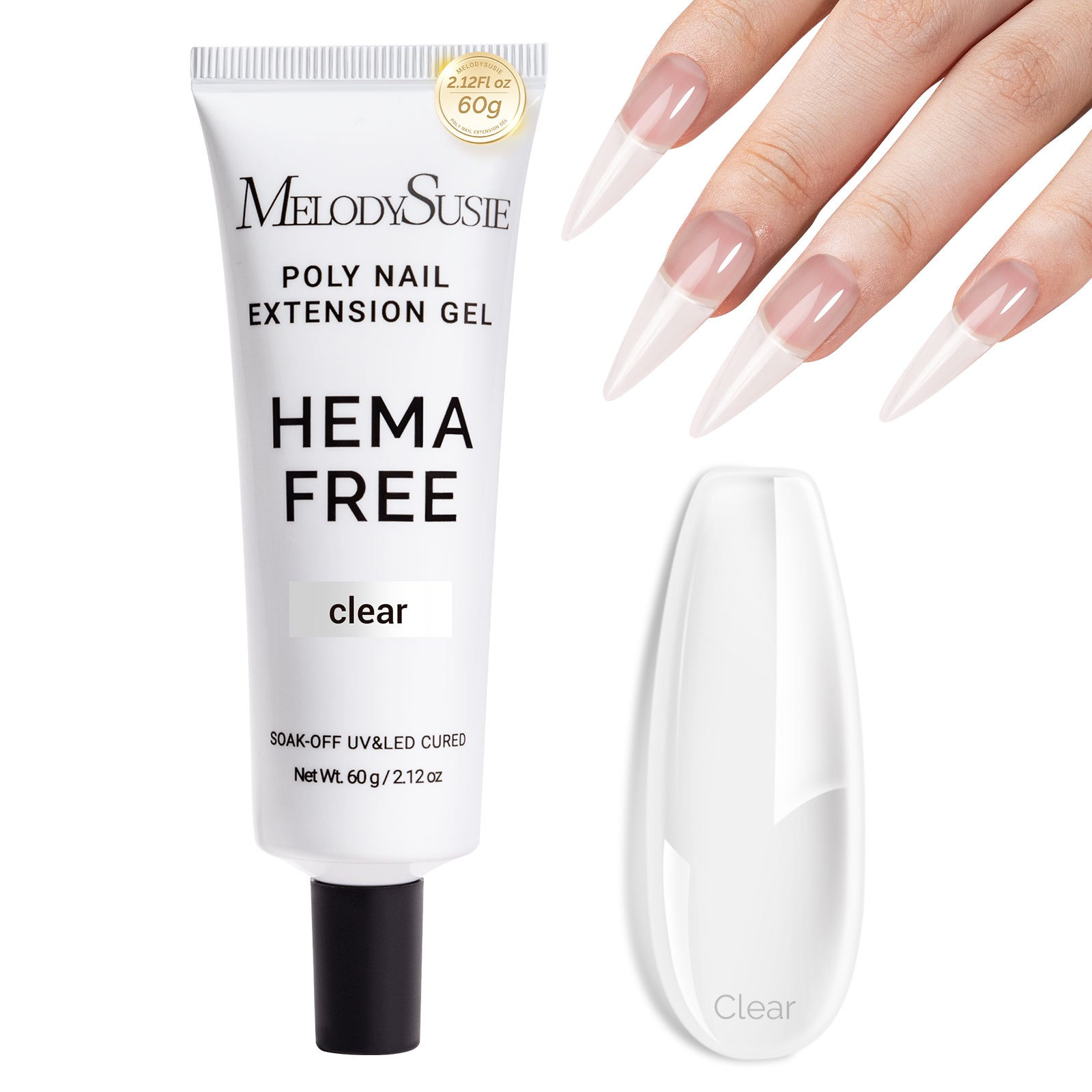 HEMA-Free & TPO-Free Poly Nail Extension Gel – 60g