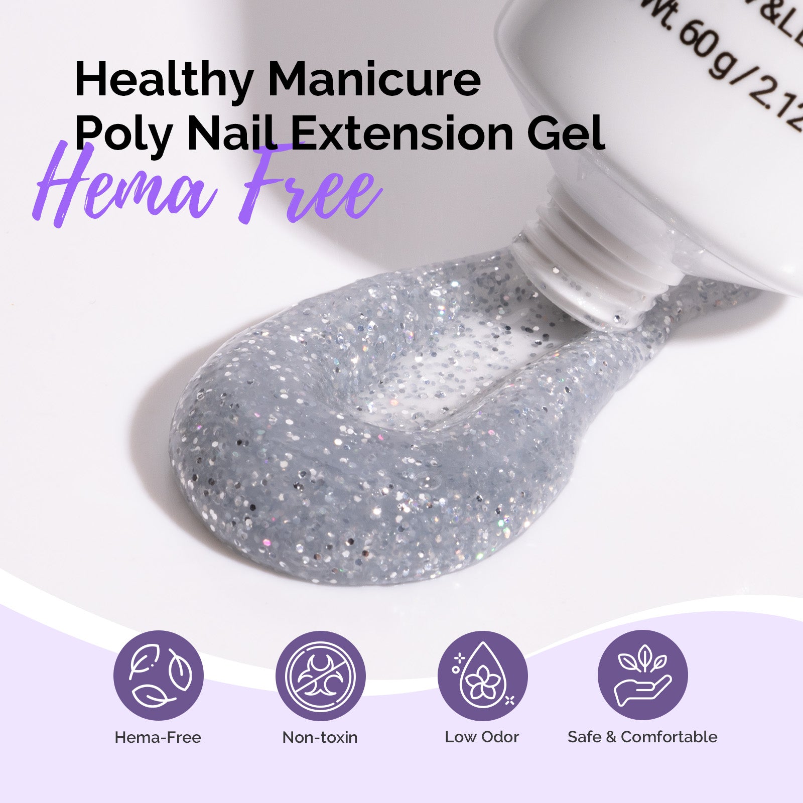 HEMA-Free & TPO-Free Poly Nail Extension Gel – 60g - Image9