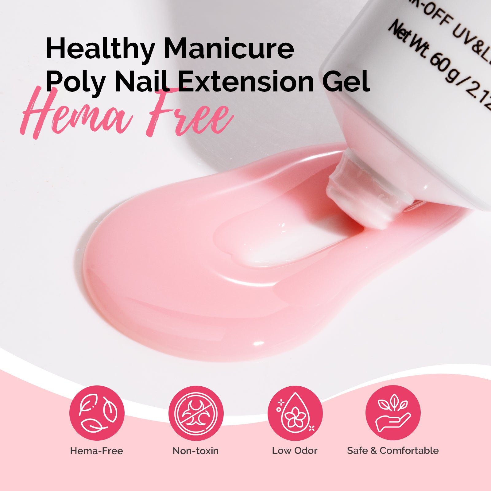 HEMA-Free & TPO-Free Poly Nail Extension Gel – 60g - Image7