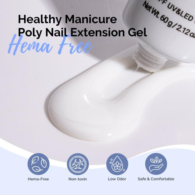 HEMA-Free & TPO-Free Poly Nail Extension Gel – 60g