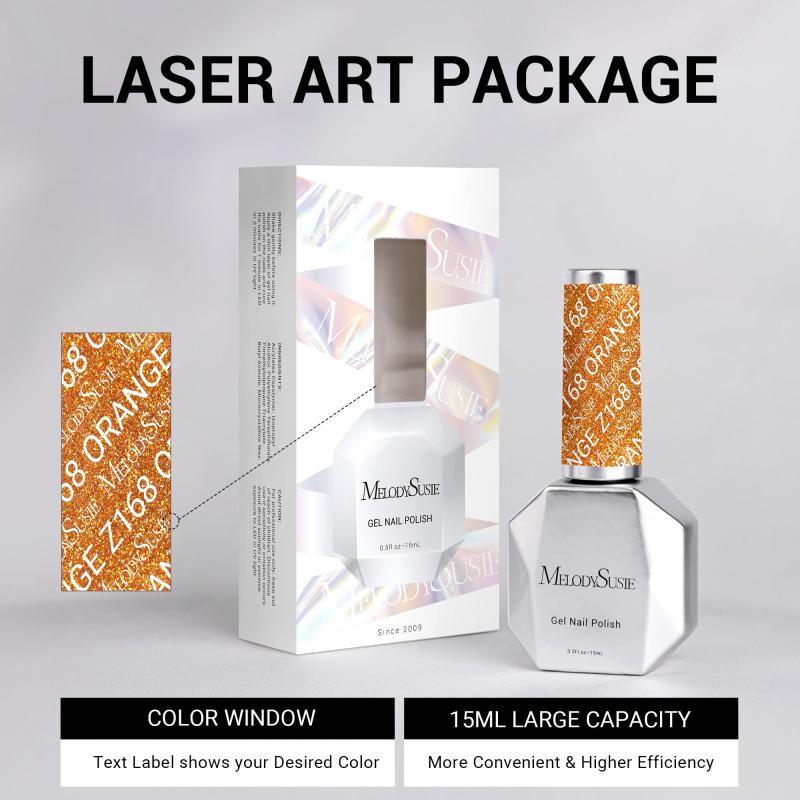 Z168 Hot Orange - TPO-Free Thick Gel Nail Polish(15ml)