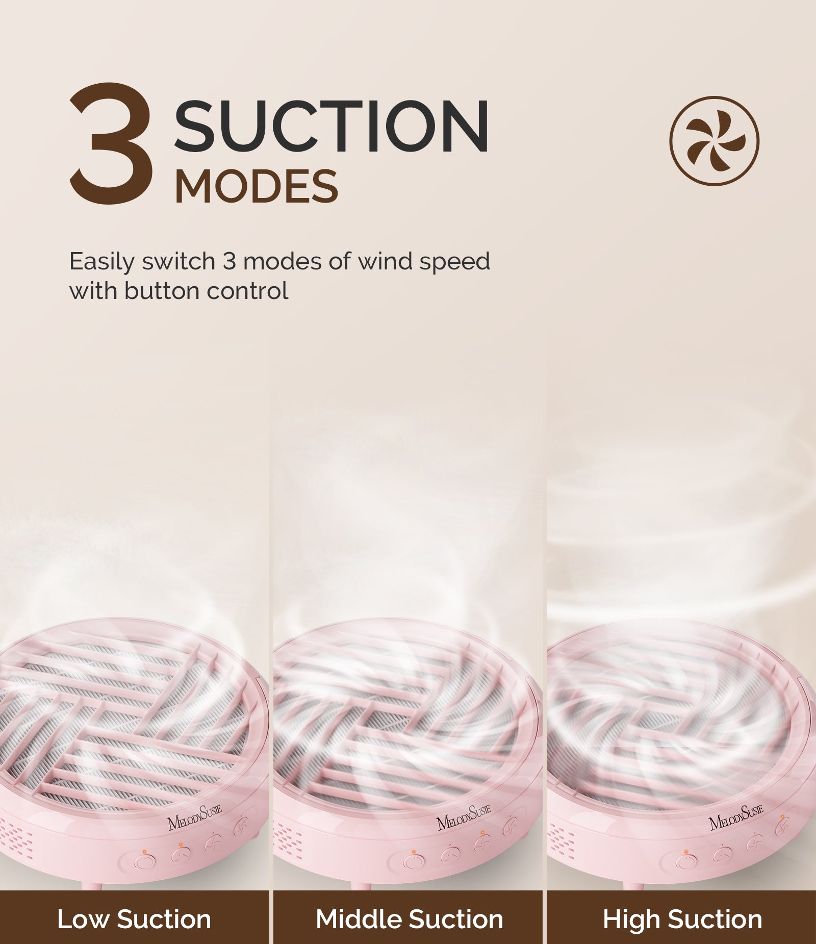 HPro Nail Dust Collector - Pink - 图片4