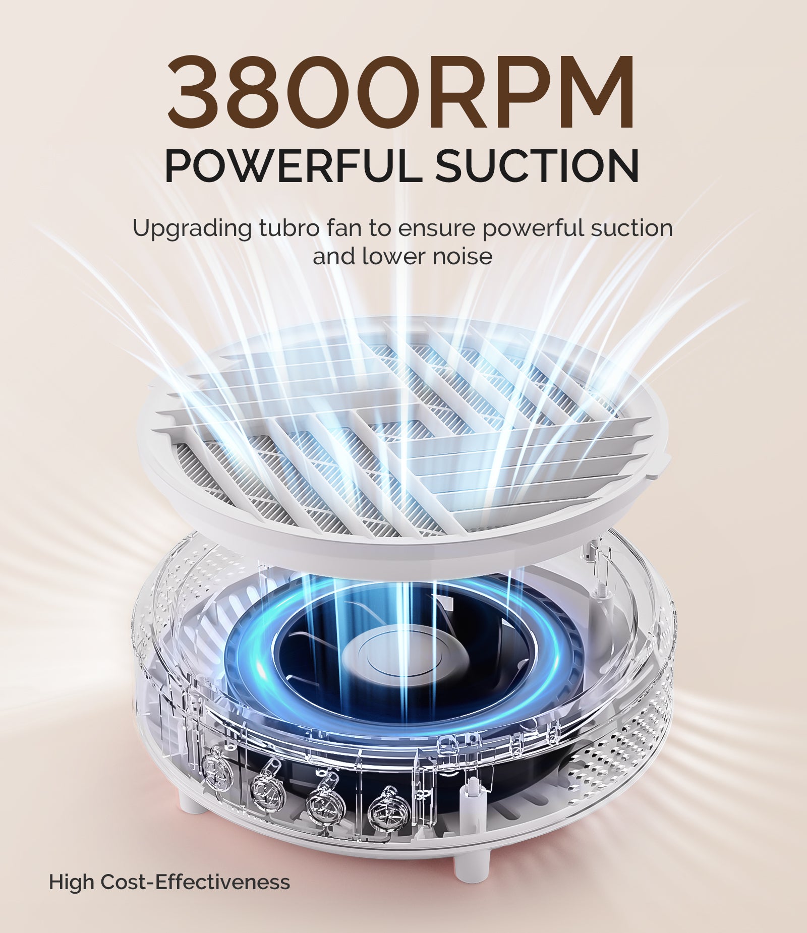 HPro Nail Dust Collector - White - 图片3