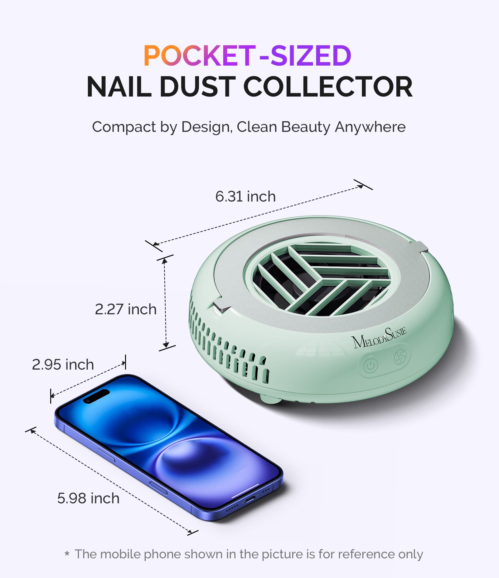 HProA Nail Dust Collector - Green - 图片3