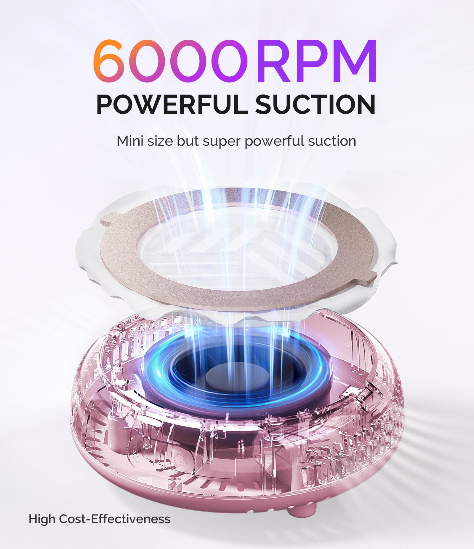 HProA Nail Dust Collector - Pink - 图片3