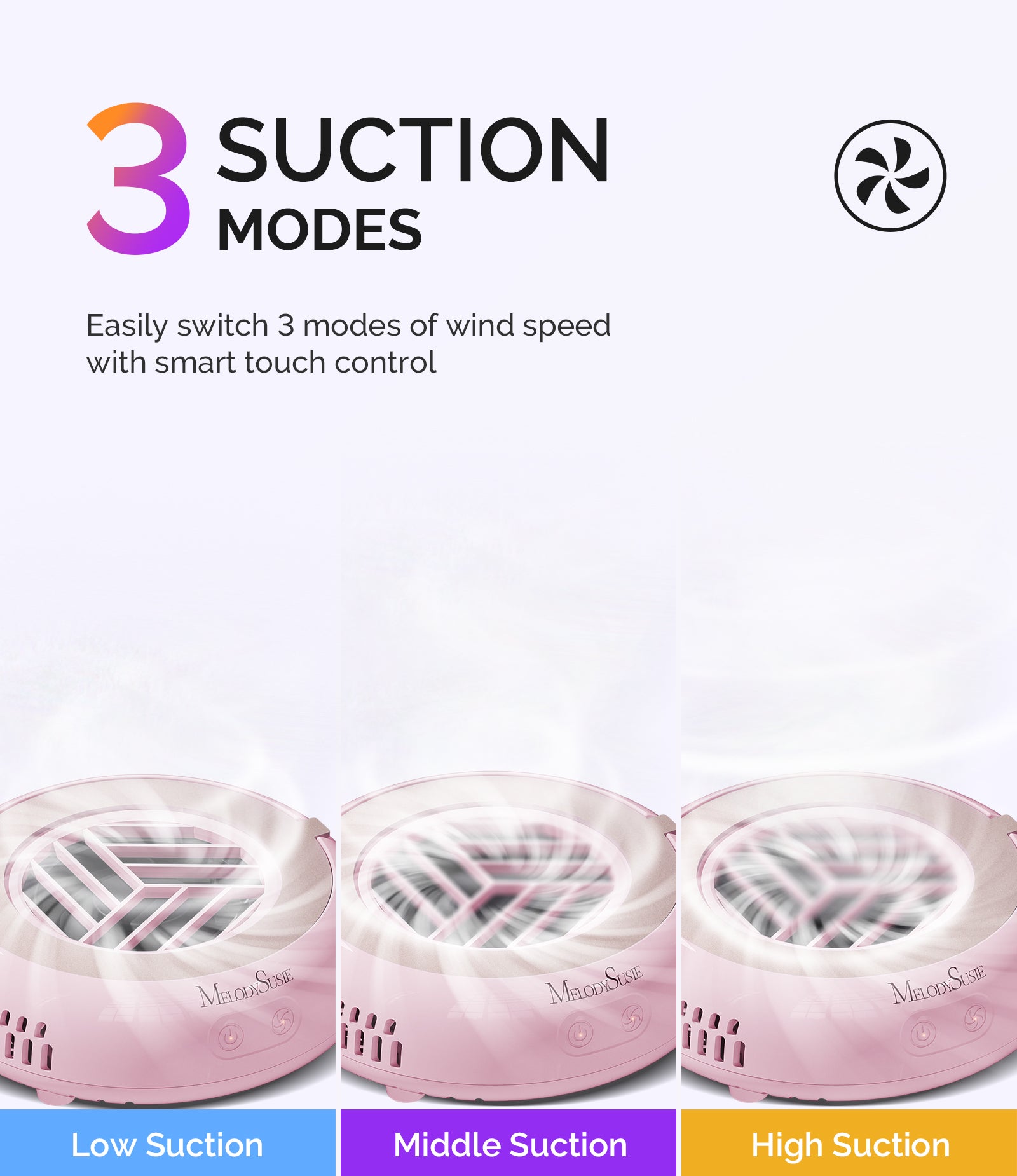 HProA Nail Dust Collector - Pink - 图片6