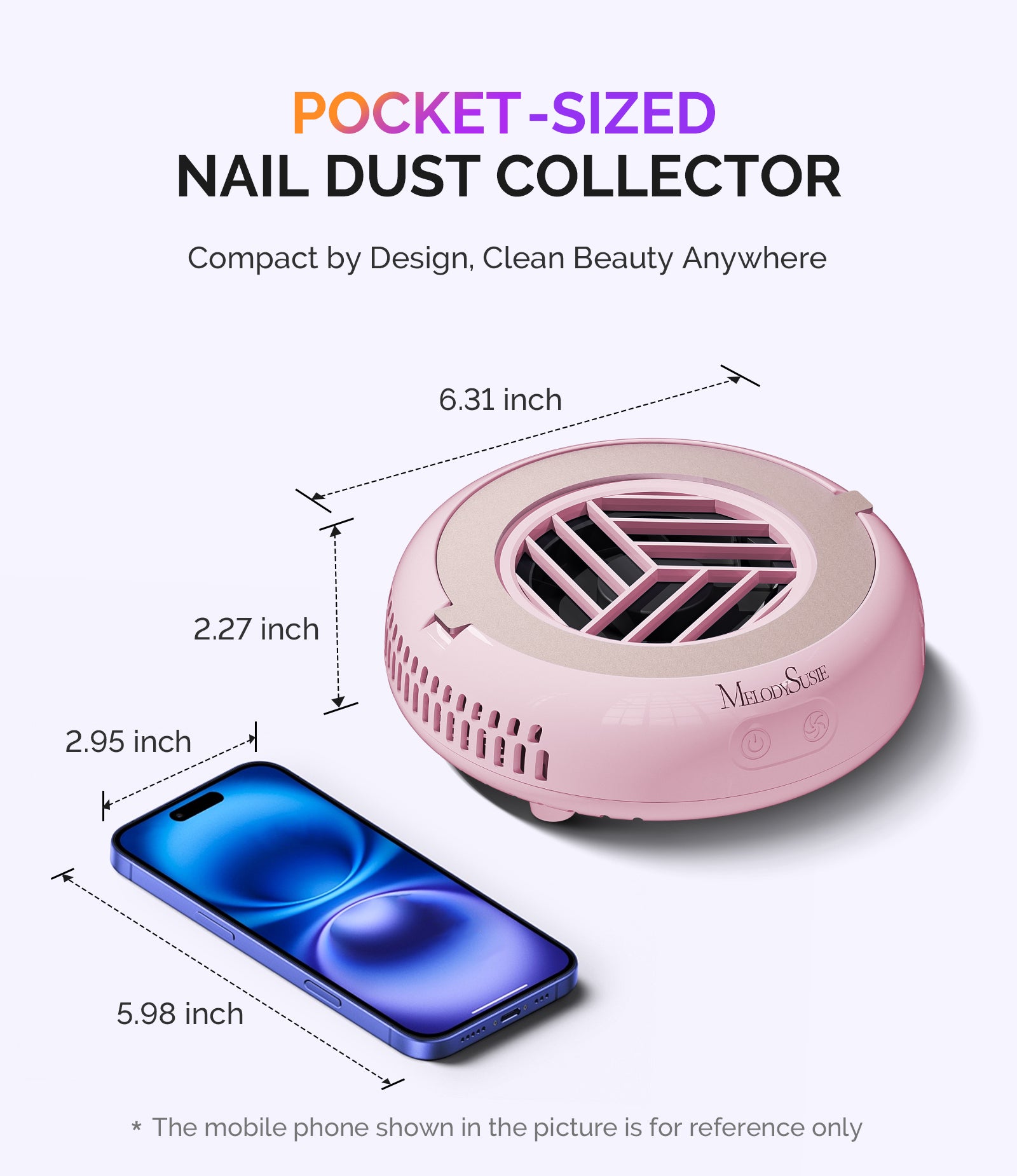 HProA Nail Dust Collector - Pink - 图片4