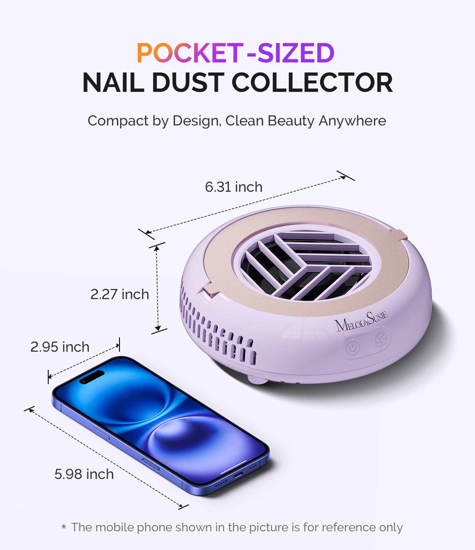 HProA Nail Dust Collector - Purple - 图片5