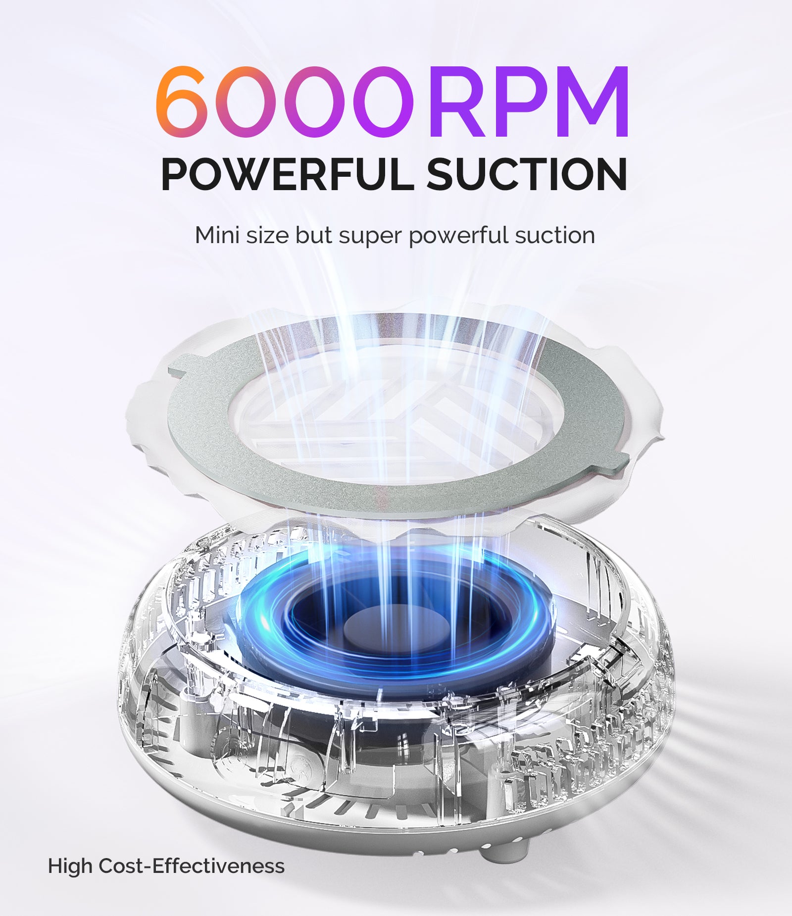 HProA Nail Dust Collector - White - 图片3