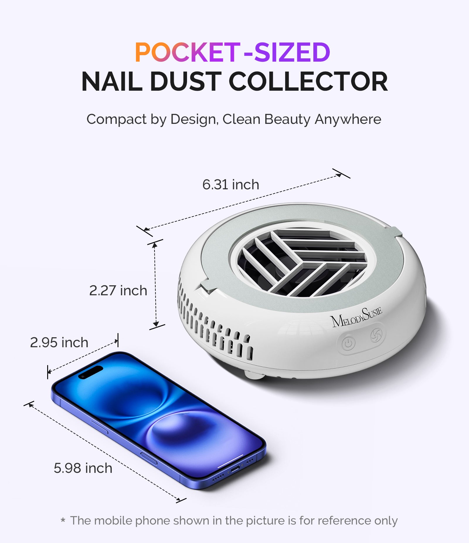 HProA Nail Dust Collector - White - 图片5