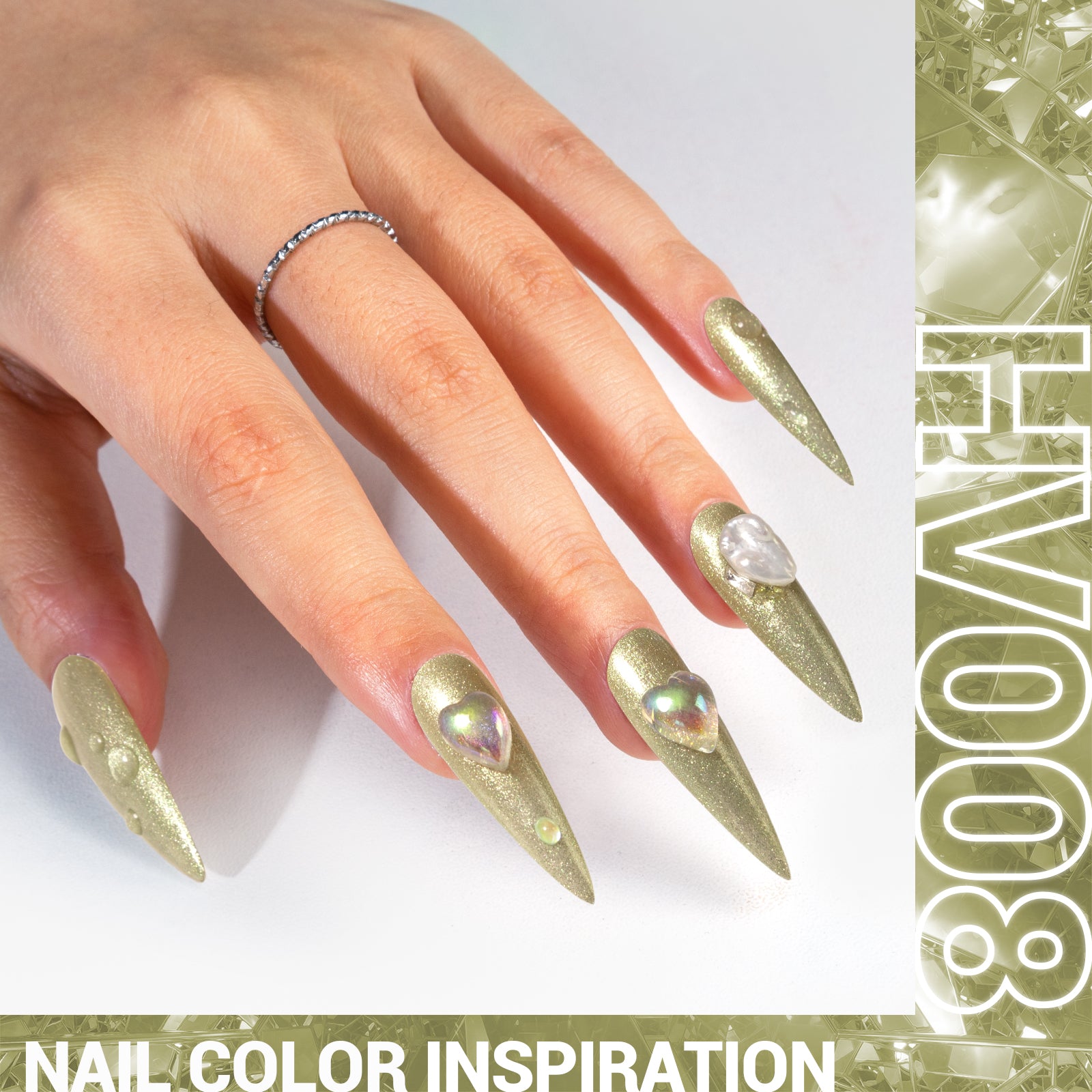 HV008 Moonlight Meadow - TPO-Free Thick Gel Nail Polish(15ml) - 图片2