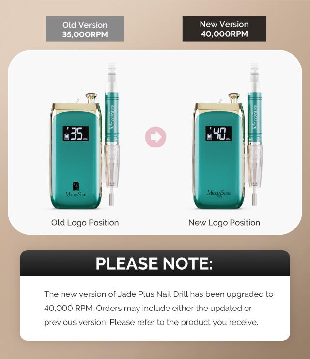 Jade Plus(MB450C) Clip-On Professional Vintage-Style Rechargeable Nail Drill 35,000RPM